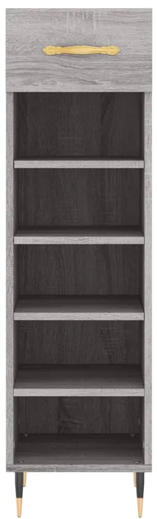vidaXL Παπουτσοθήκη Γκρι Sonoma 30x35x105 εκ. από Επεξεργασμένο Ξύλο