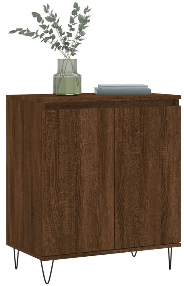 vidaXL Μπουφές Καφέ Δρυς 60x35x70 εκ. από Επεξεργασμένο Ξύλο