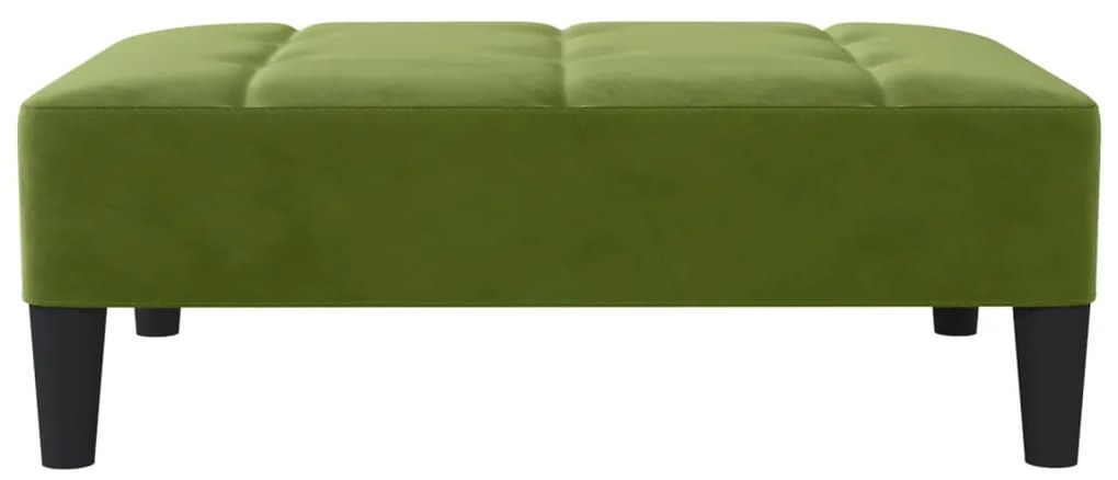 vidaXL Υποπόδιο Ανοιχτό Πράσινο 78 x 56 x 32 εκ. Βελούδινο