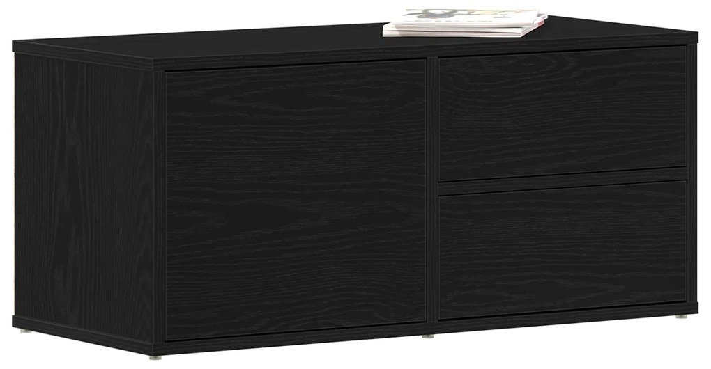 vidaXL Κονσόλα Τηλεόρασης από δρυς 80x34x35,5 εκ Επεξεργασμένο ξύλο