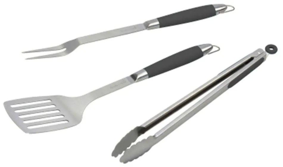 Εργαλεία Bbq (Σετ 3Τμχ) BC-ACC-7024 11x4,5x46cm Inox-Black Barbecook Stainless Steel