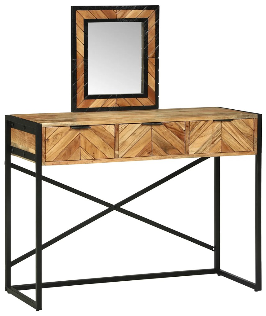 vidaXL Καθρέφτης Επιτραπέζιο 100x40x120 cm Σταθερό Ξύλο Ακακίας