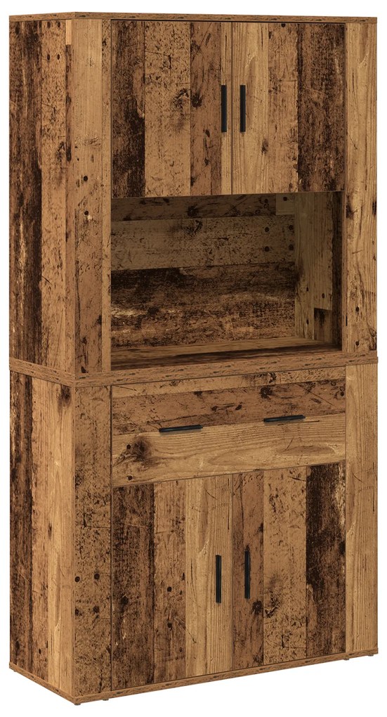vidaXL Υψηλό ντουλάπι Παλαιού Ξύλου 80x33x150 cm Κατασκευασμένο Υλικό