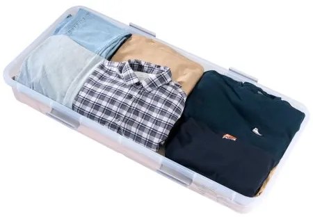 VEVOR Under Bed Storage with Wheels 39.8x20.1x5.9 In Rolling Storage Bags 2 Pack