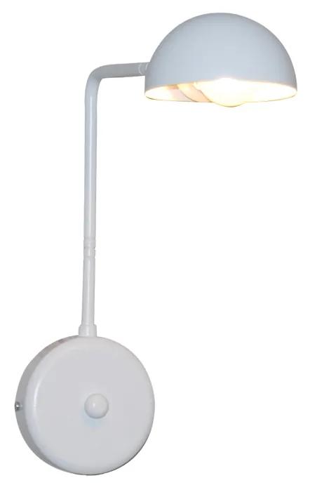 Φωτιστικό Τοίχου - Απλίκα HL-3531-1 AM ALISON WHITE WALL LAMP - Μέταλλο - 77-3859