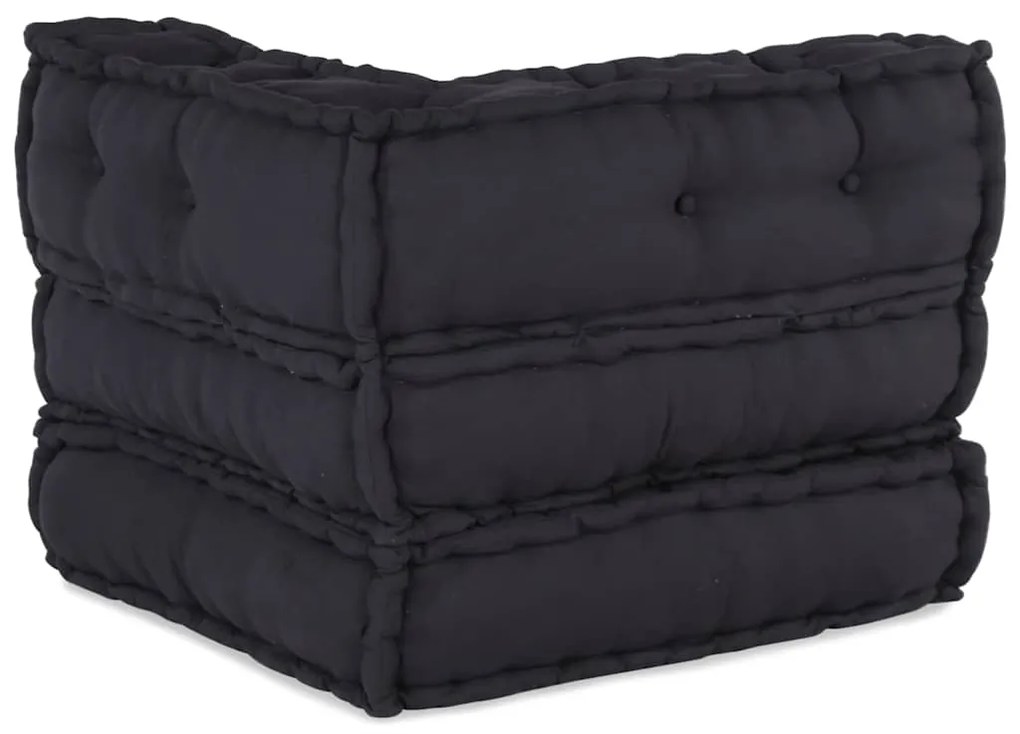 Modular Pouffe Anthracite 70x70x54 ύφασμα - Ανθρακί