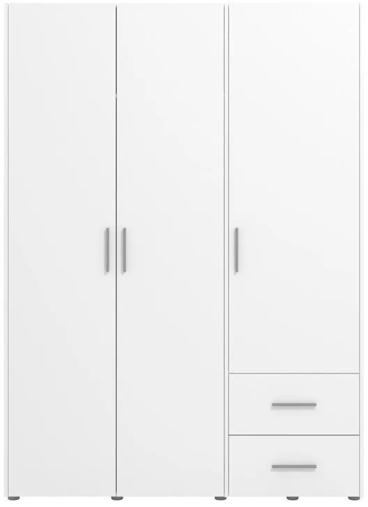 Ντουλάπα PARNAS 3K2F Τρίφυλλη Λευκή 149x54x208 εκ. 149x54x208 εκ.