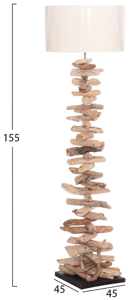 ΔΙΑΚΟΣΜΗΤΙΚΟ ΦΩΤΙΣΤΙΚΟ ΔΑΠΕΔΟΥ ALTAR HM4430 DRIFTWOOD--ΛΕΥΚΟ PVC Φ45x155Υεκ. - 0512260 - HM4430