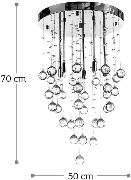 Φωτιστικό οροφής InLight 5201-Α Πολύφωτο