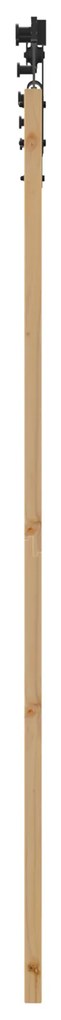 vidaXL Συρόμενη Πόρτα με Σετ Εξαρτημάτων 73.5x198.5 cm Συμπαγές Ξύλο Πεύκου