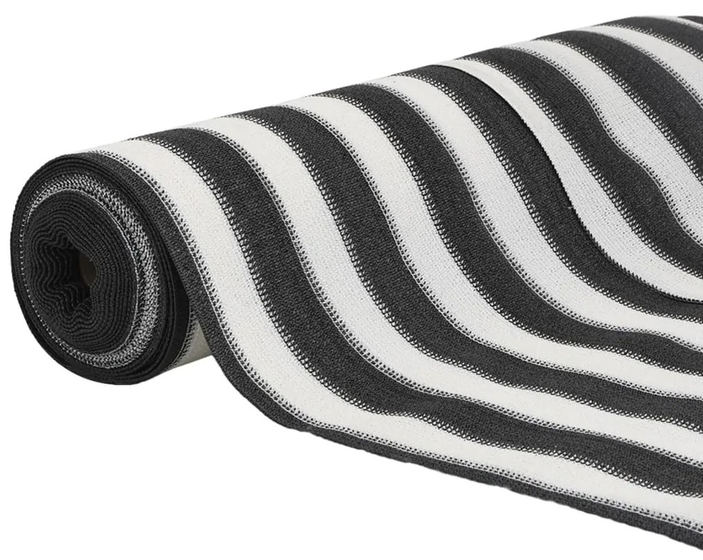 vidaXL Δίχτυ Σκίασης Ανθρακί/Λευκό 1,8x10 μ. από HDPE 195 γρ./μ²