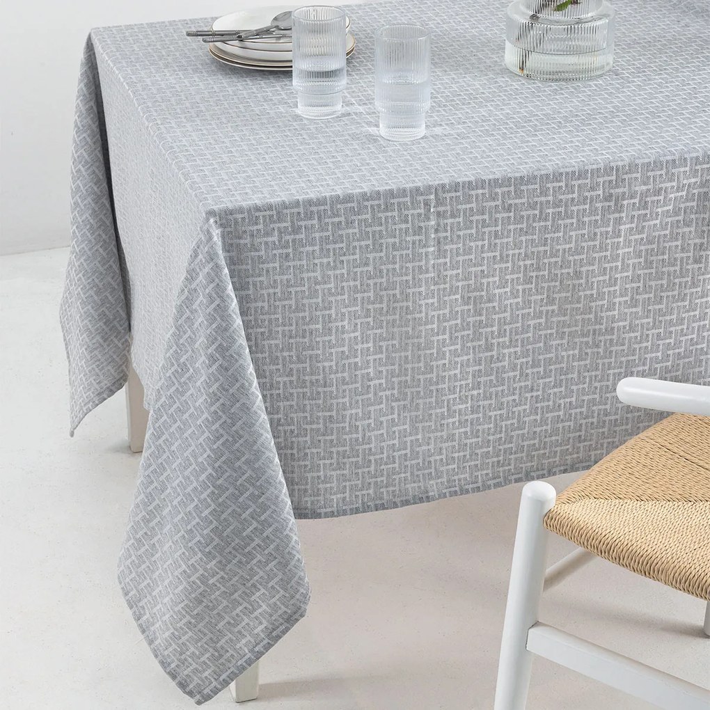 Αλέκιαστο Τραπεζομάντηλο (175x260) Palamaiki Milly Grey