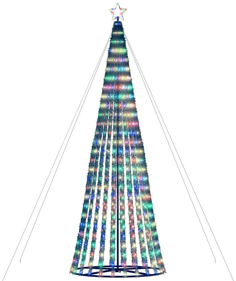 vidaXL Χριστουγεννιάτικο δέντρο LED 1028 LED πολύχρωμο 403 cm