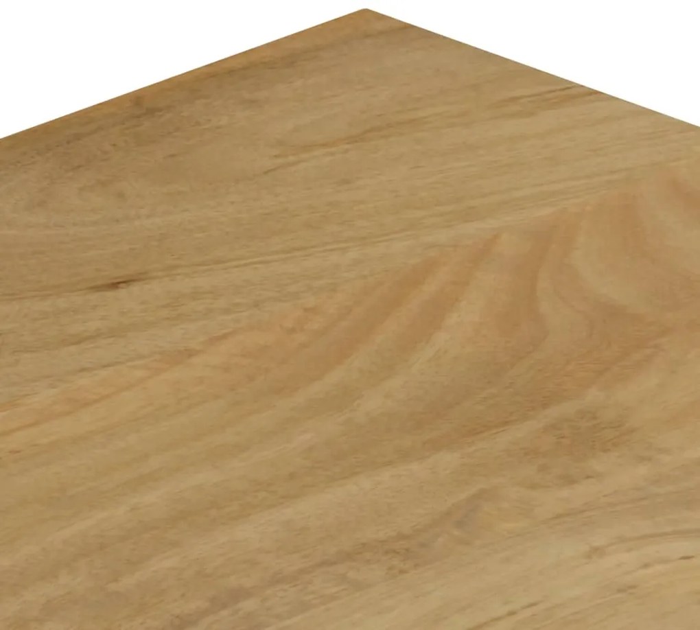 vidaXL Τραπεζάκι Σαλονιού 100x50x35 εκ. από Μασίφ Ξύλο Μάνγκο / Ατσάλι