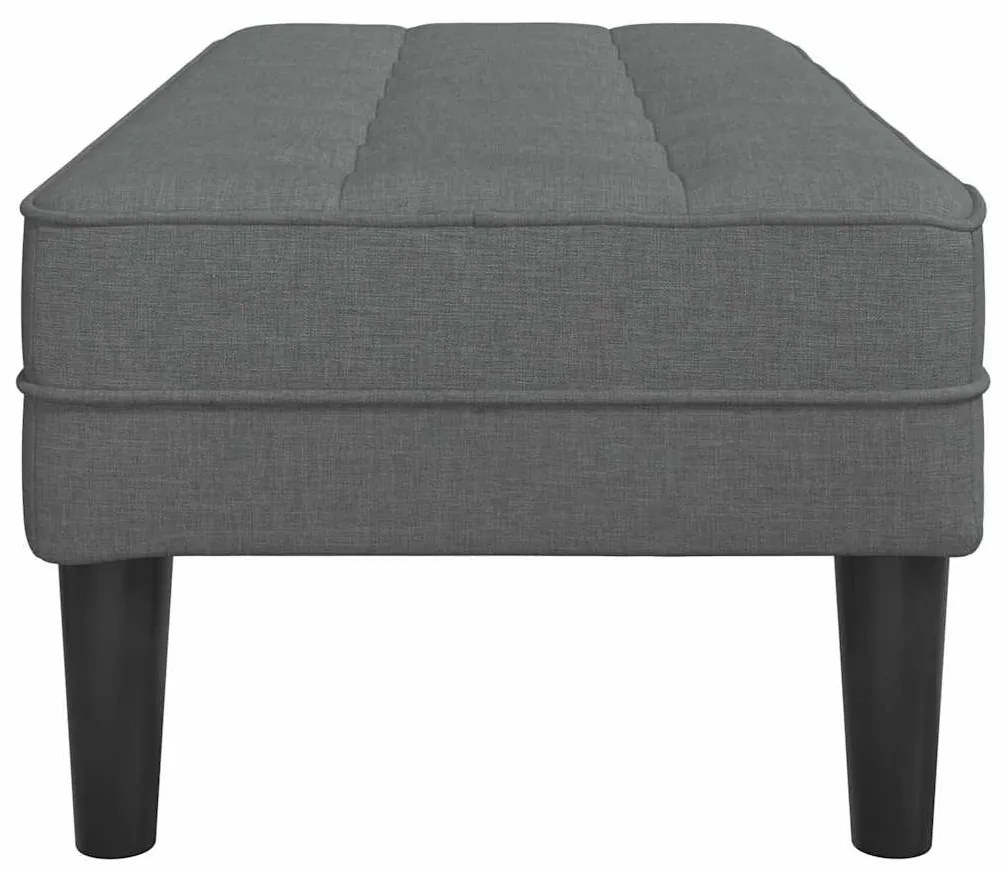 vidaXL Παγκάκι Σκούρο Γκρι 113x57x39 εκ. Υφάσματος
