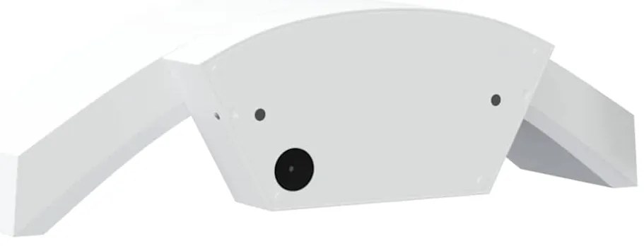 vidaXL Φωτιστικά Εξ. Χώρου LED 2 Τεμ. Λευκό από Χυτό Αλουμίνιο