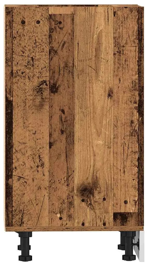 vidaXL Κάτω ντουλάπι Riga Παλιό ξύλο 30x44,5x81,5 cm