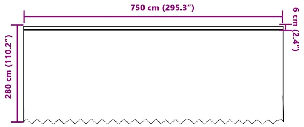 vidaXL Κουρτίνες με κουρτίνες Λευκό 750 x 280 εκ. Πολυεστέρας