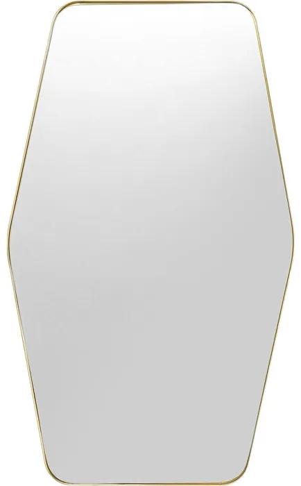 Καθρέφτης Με Εξαγωνικό Πλαίσιο Ορείχαλκου 94x64 εκ. 64x3x94.5εκ - Χρυσό