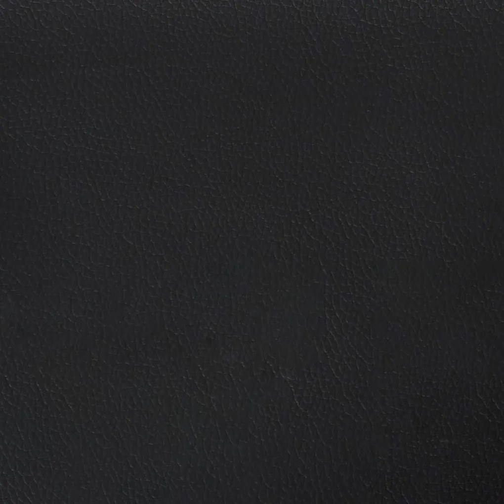 Πλαίσιο Κρεβατιού Μαύρο 90x190 εκ. από Συνθετικό Δέρμα - Μαύρο
