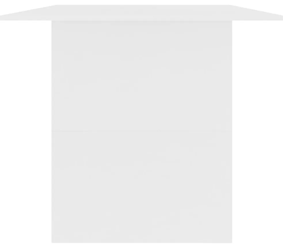 vidaXL Τραπεζαρία Λευκή 180 x 90 x 76 εκ. από Επεξ. Ξύλο