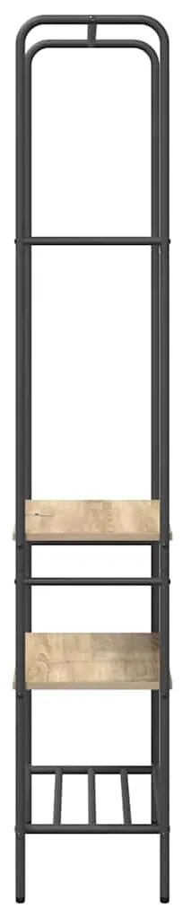 vidaXL Ράφι ρούχων με ράφια με ράφι Sonoma Δρυς 60 x 30 x 171 εκ
