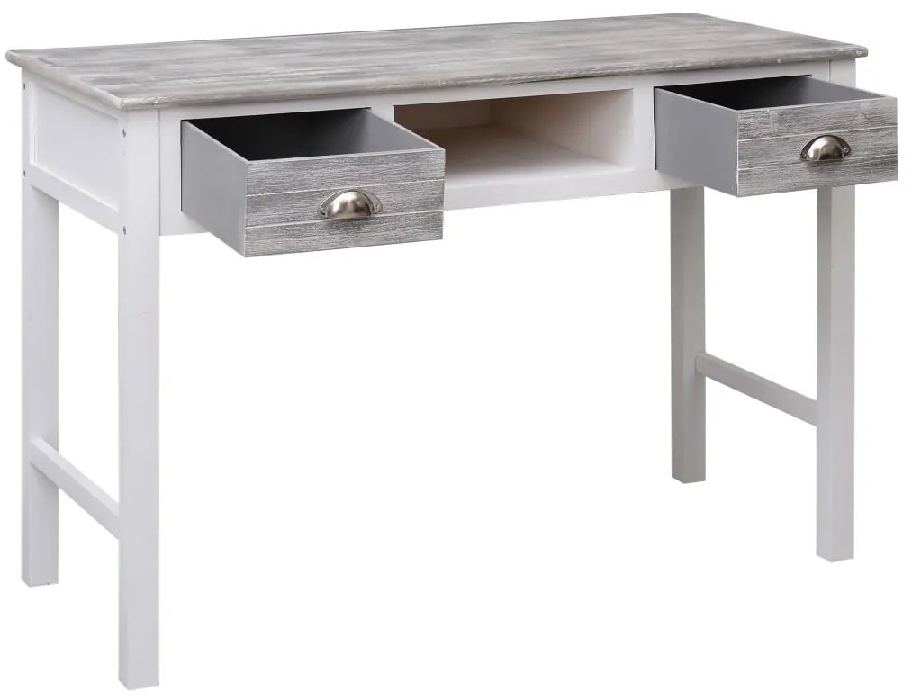 vidaXL Γραφείο Γκρι 110 x 45 x 76 εκ. Ξύλινο