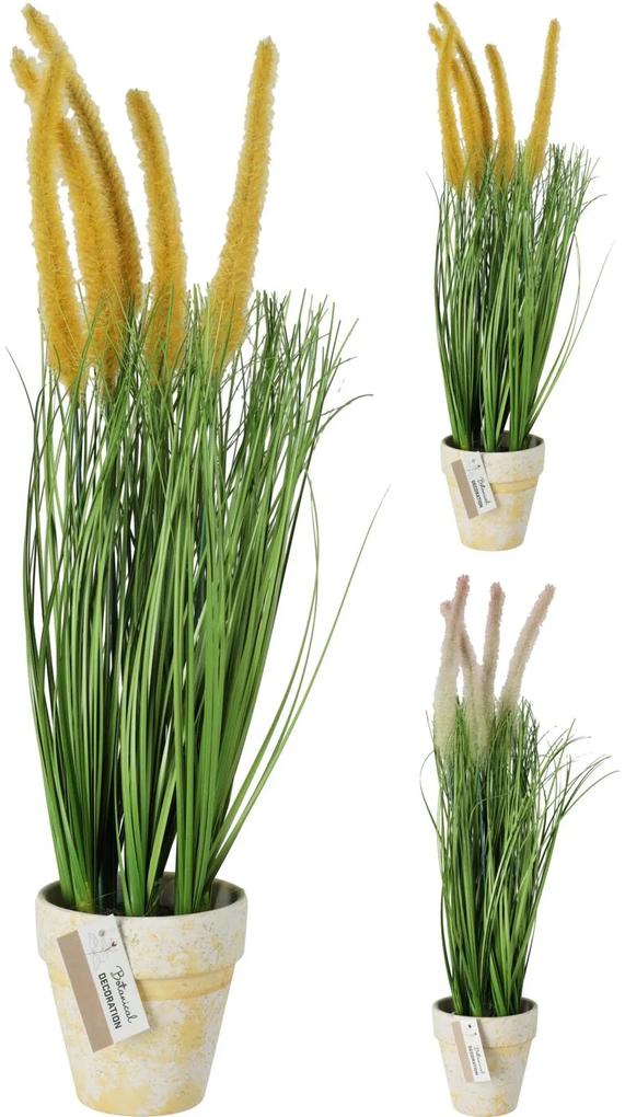 Φυτό Τεχνητό ArteLibre Σε Χάρτινο Γλαστράκι 10.5x55cm Σε 2 Ποικιλίες
