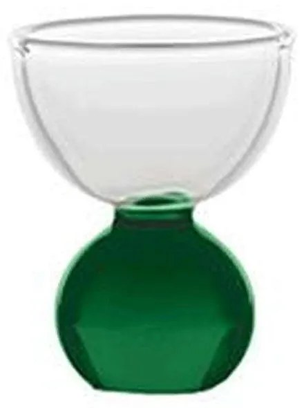 Αυγοθήκη Bilia BA01013 5x6cm Green-Clear Zafferano Glass