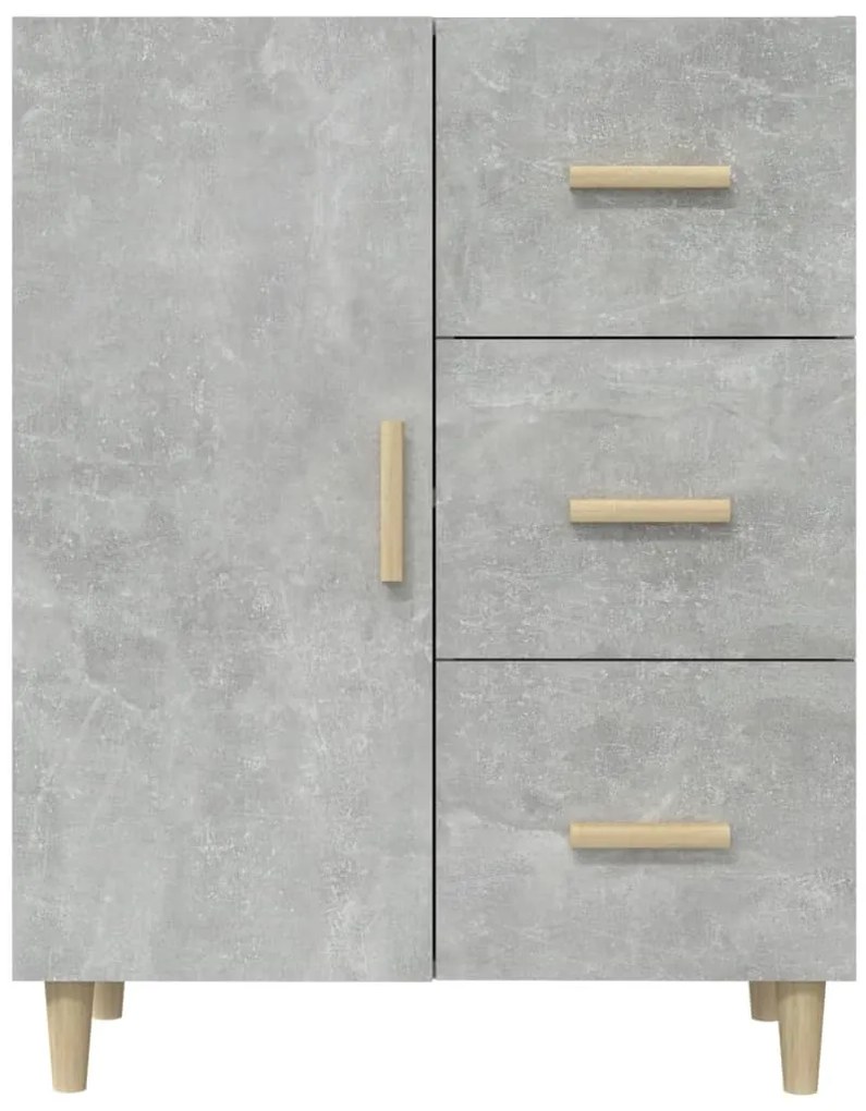 vidaXL Ντουλάπι Γκρι Σκυροδέματος 69,5x34x90 εκ. Επεξεργασμένο Ξύλο