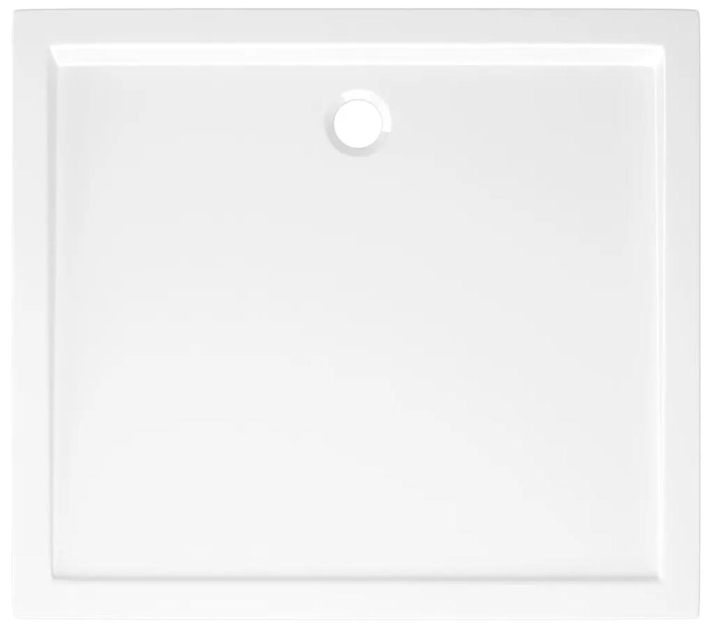 Βάση Ντουζιέρας Ορθογώνια Λευκή 80 x 90 εκ. από ABS - Λευκό