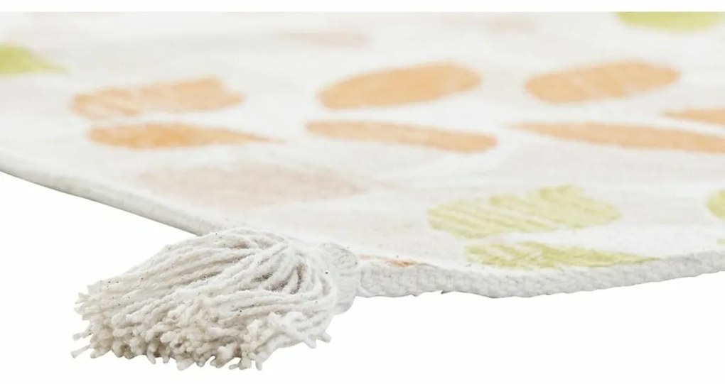 Χαλί DKD Home Decor Μπεζ Πολύχρωμο Φύλλο φυτού (120 x 180 x 1 cm)