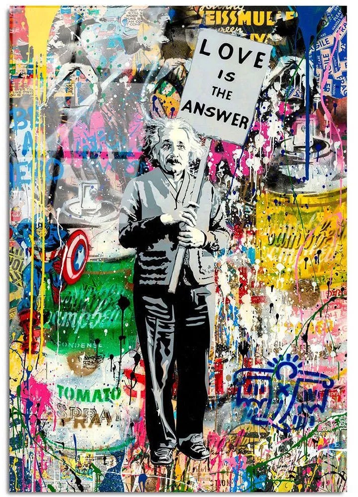 Πίνακας Γυάλινος 123BZM2273 70x100cm Multi Wallity Κάθετοι Γυαλί