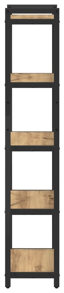 vidaXL Βιβλιοθήκη artisan δρυς 40 x 30 x 153 εκ Επεξεργασμένο ξύλο