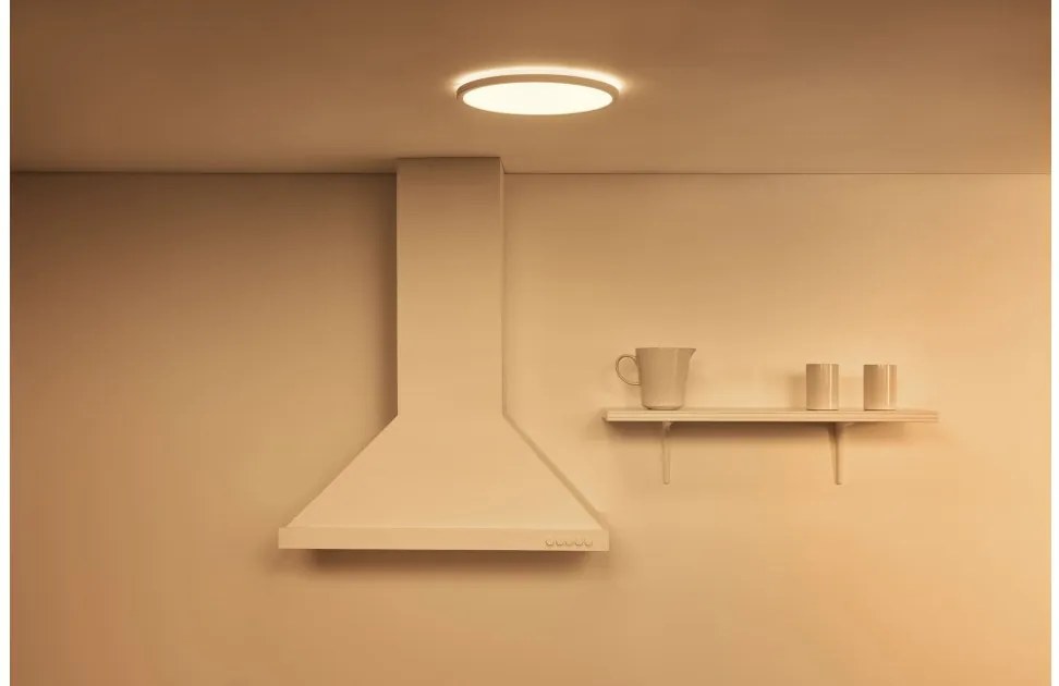 Έξυπνο Φωτιστικό Οροφής Πλαφονιέρα LED 14W 3CCT Dimmable Super Slim Wiz-929002684901-Λευκό 929002684901