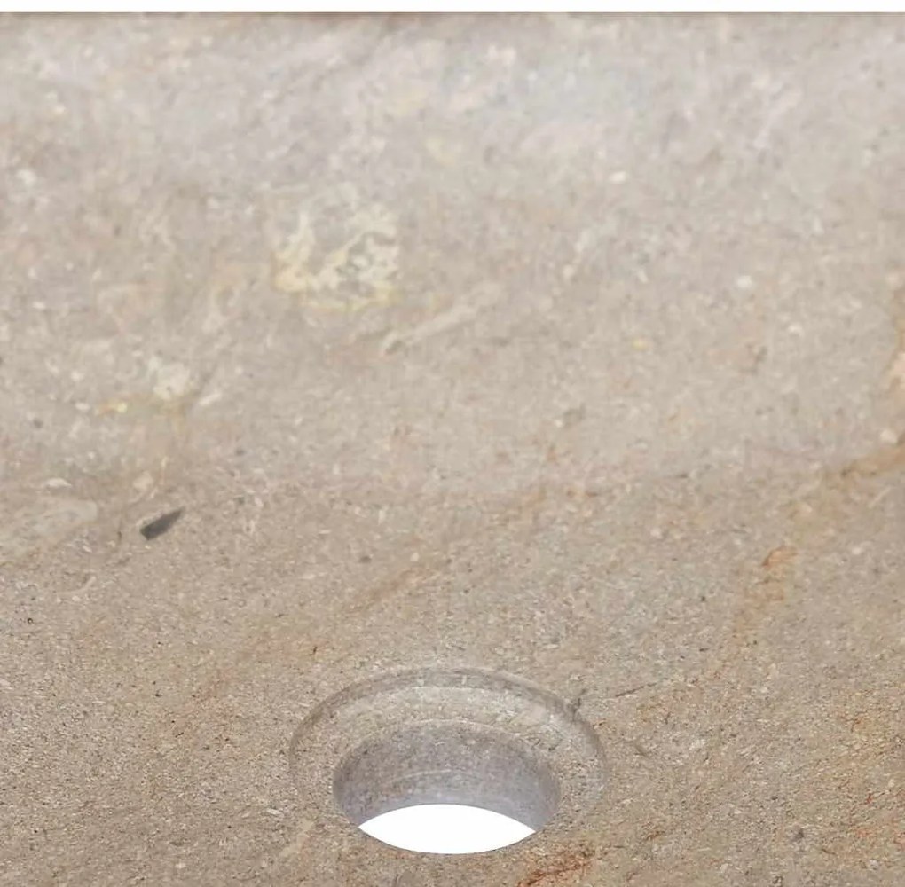 vidaXL Νιπτήρας Γκρι 40 x 40 x 10 εκ. Μαρμάρινος