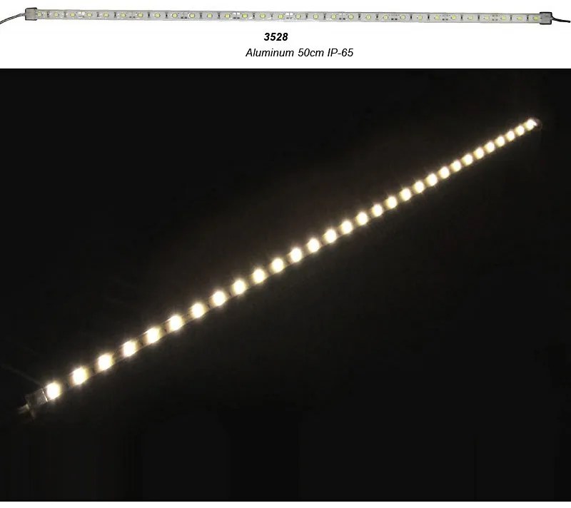 Adeleq Μπάρα Led Μίνι Αλουμινίου 50Cm 12Vdc 2.5W 30Led Θερμό Ip65 30-3330500