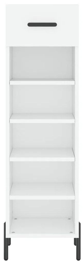 vidaXL Παπουτσοθήκη Λευκή 30 x 35 x 105 εκ. από Επεξεργασμένο Ξύλο