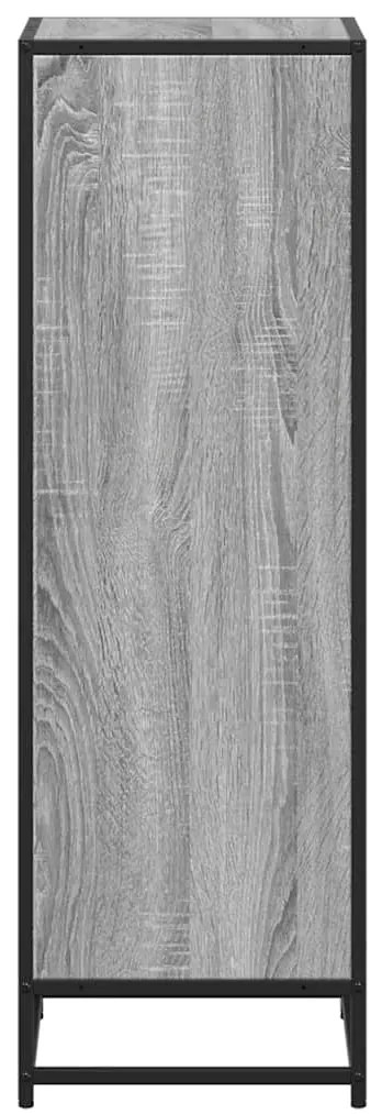 vidaXL Ντουλάπι βιβλίων Γκρι Sonoma 40x35x107,5 cm Κατασκευασμένο ξύλο