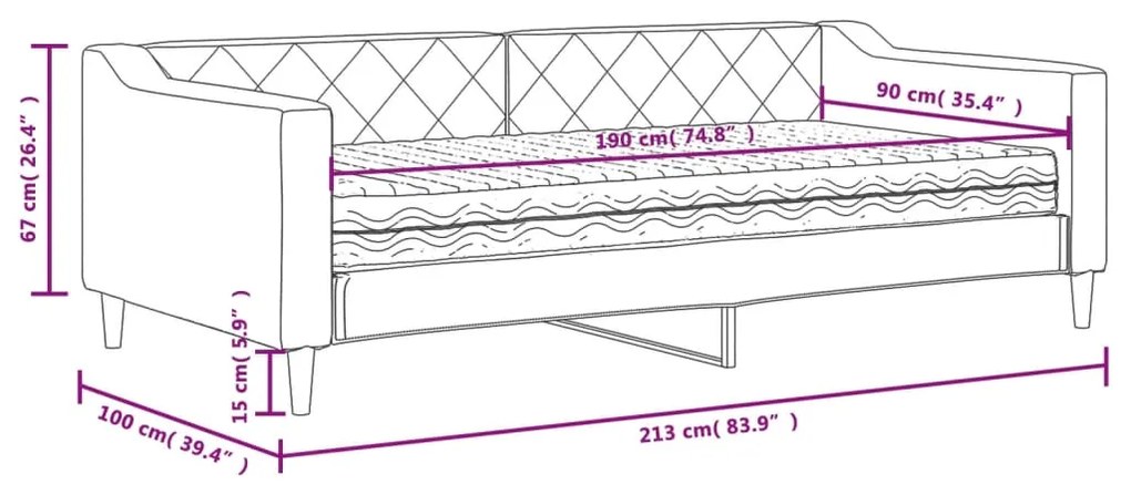 ΚΑΝΑΠΕΣ ΚΡΕΒΑΤΙ ΜΕ ΣΤΡΩΜΑ ΜΑΥΡΟ 90 X 190 ΕΚ. ΥΦΑΣΜΑΤΙΝΟ 3197420