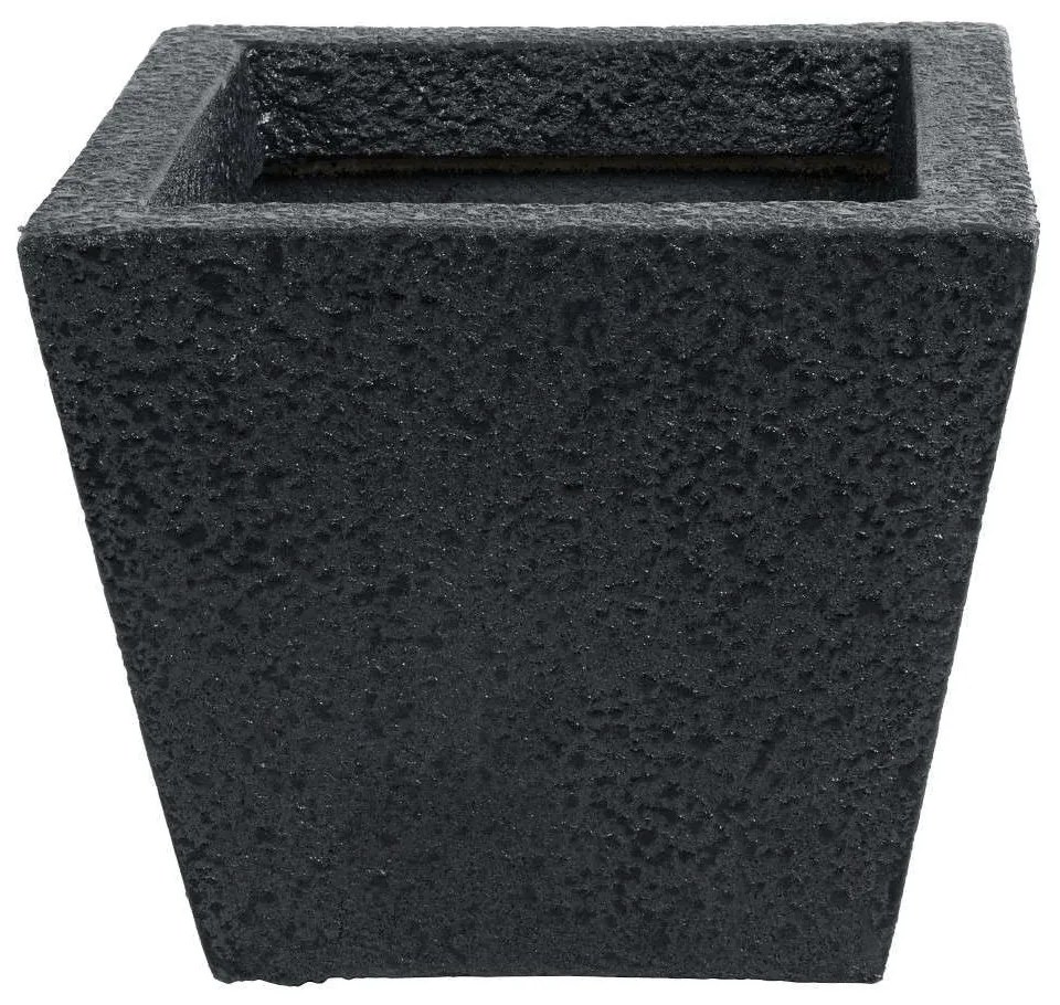 Κασπώ Δαπέδου Karraspio 20770 34x34x30cm Black GloboStar Cement