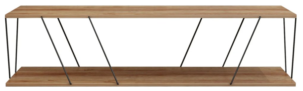 ΤΡΑΠΕΖΙ ΣΑΛΟΝΙΟΥ TARS HM8927.11 ΦΥΣΙΚΟ ΟΑΚ ΜΕ ΜΑΥΡΕΣ ΜΕΤΑΛΛΙΚΕΣ ΒΕΡΓΕΣ 120Χ50Χ30Yεκ.