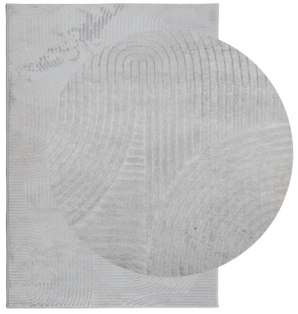 Χαλί IZA με Κοντό Πέλος Σκανδιναβική Εμφάνιση Γκρι 140x200 εκ. - Γκρι