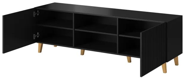 PAFOS TV stand 150 2D2K black/black DIOMMI CAMA-PAFOS-RTV-150-CZ/CZ