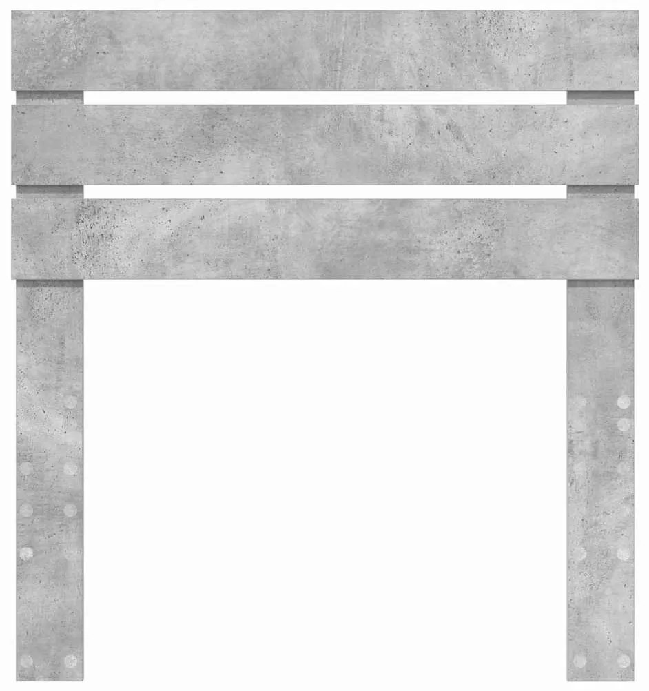 vidaXL Κεφαλάρι με κεφαλάρι Σκυρόδεμα Γκρι 100 cm Επεξεργασμένο ξύλο