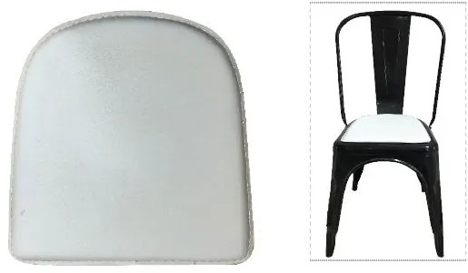 RELIX Κάθισμα Καρέκλας, Pvc Άσπρο (Μαγνητικό)  30/16x30cm Ε519,1Κ
