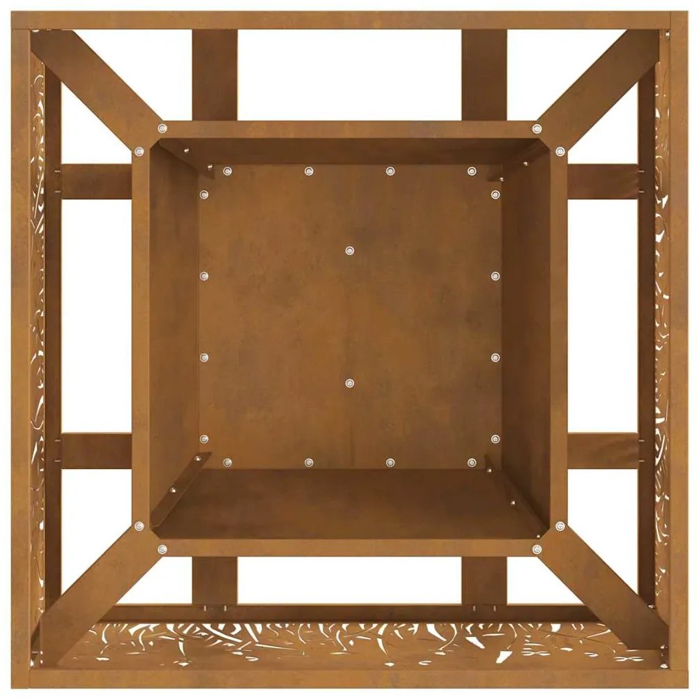 vidaXL Φωτιά Καφέ 60 x 60 x 30 cm Ατσάλι σκληρυθέν στον αέρα
