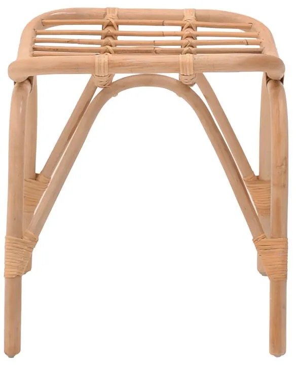 Σκαμπό Vrebor rattan pe σε φυσική απόχρωση 53x41x46εκ 53x41x46 εκ.