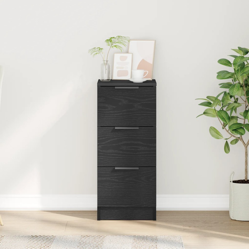 vidaXL Μαύρος Διορθωτής 30x30x70 εκ. Κατασκευασμένος από Επεξεργασμένο Ξύλο