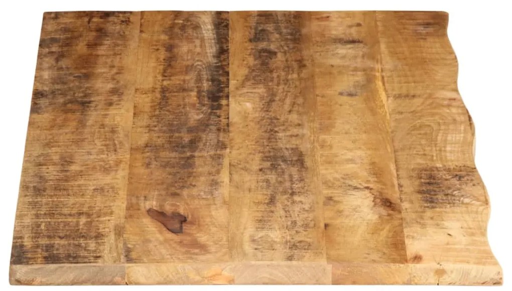 vidaXL Επιφάνεια Τραπεζιού 100x60x2,5 εκ. Live Edge Μασίφ Ξύλο Μάνγκο